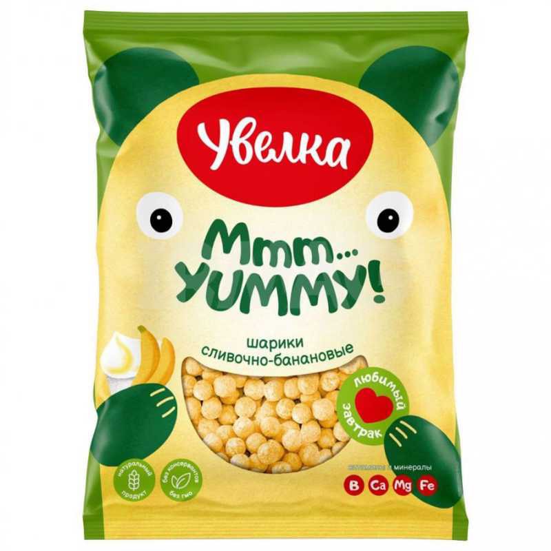 Увелка Шарики сливочно-банановые 200гр